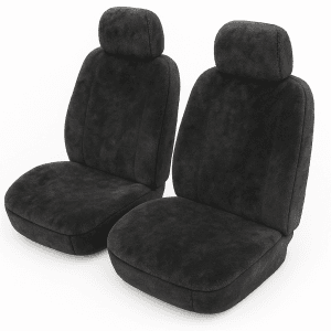 Yukon Sheepskin Car Seat Covers Universal - Front Car Seat Covers - Charcoal