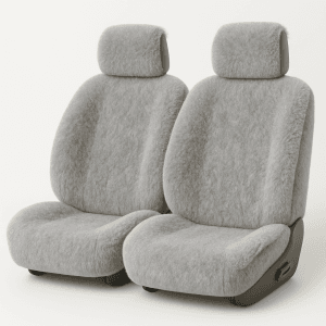 Yukon Sheepskin Car Seat Covers Universal - Front Car Seat Covers - Grey