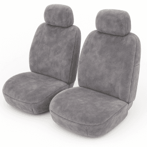 Eureka Sheepskin Universal Front Car Seat Covers - Grey